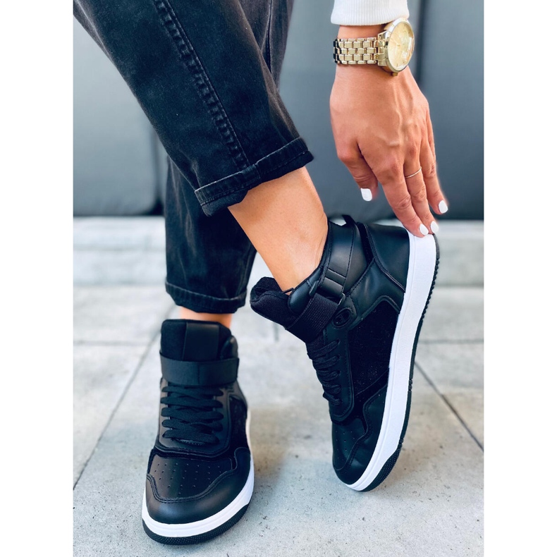 Carlota Black high-top sneakers 1