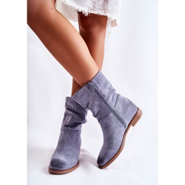 PG1 Women's Suede High Boots Blue Venis 2