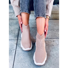 Nova Khaki sock ankle socks beige 1