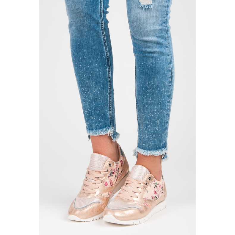 Mckeylor Women's sneakers with a binding pink 2