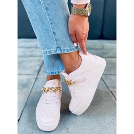 Oxys Pink sneakers with chain 1
