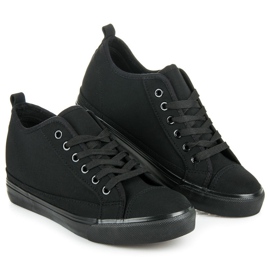 Mckeylor Black wedge sneakers 1