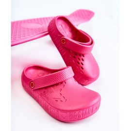 Children's Light Slippers Kroks Big Star II375006 Fuchsia pink 1