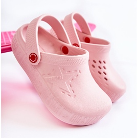Children's Light Slippers Kroks Big Star II375007 Pink 1 Children's Light Slippers Kroks Big Star II375007 Pink 1