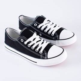 Classic Shelovet black youth sneakers 1