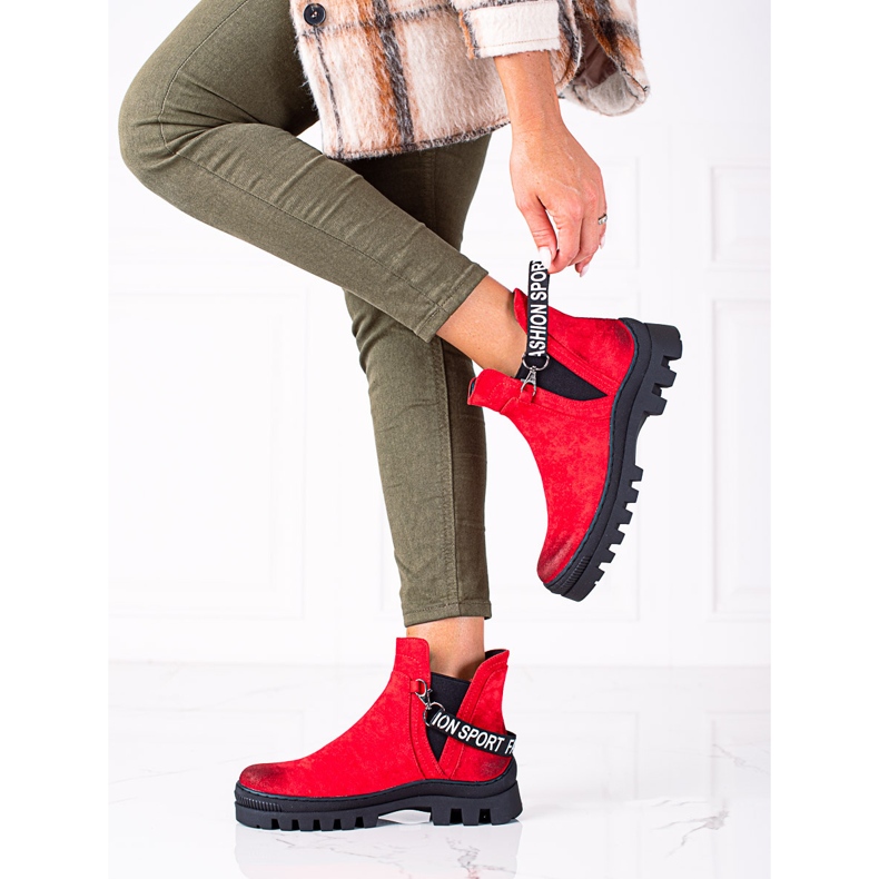 W. Potocki Potocki red suede workers 1