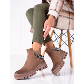 W. Potocki Beige suede Potocki workers brown 1