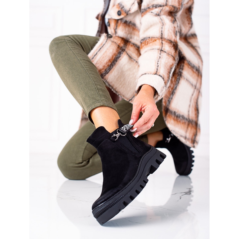 W. Potocki Black suede Potocki workers 1