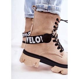 PS1 Suede High Boots With Beige Danity Warming brown 1