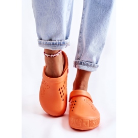 Women's Light Slippers Kroks Big Star II275005 Orange 2
