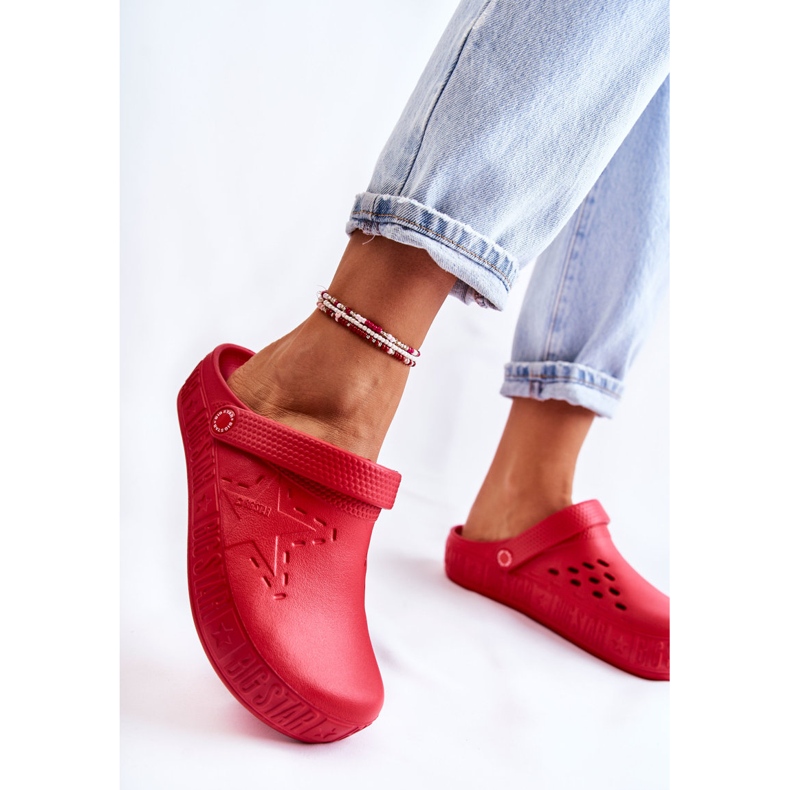 Women's Light Slippers Kroks Big Star II275004 Red 2