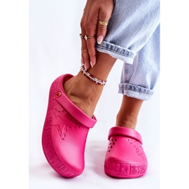Women's Light Slippers Kroks Big Star II275007 Fuchsia pink 1