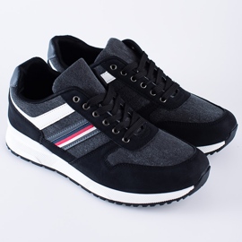 Comfortable black Shelovet men's sports shoes 1 Comfortable black Shelovet men's sports shoes 1