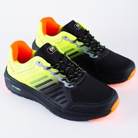 DK black men's sports shoes yellow 1