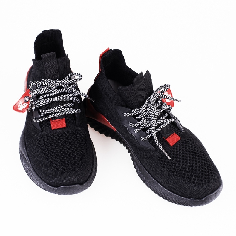 SHELOVET Light black sports shoes 1