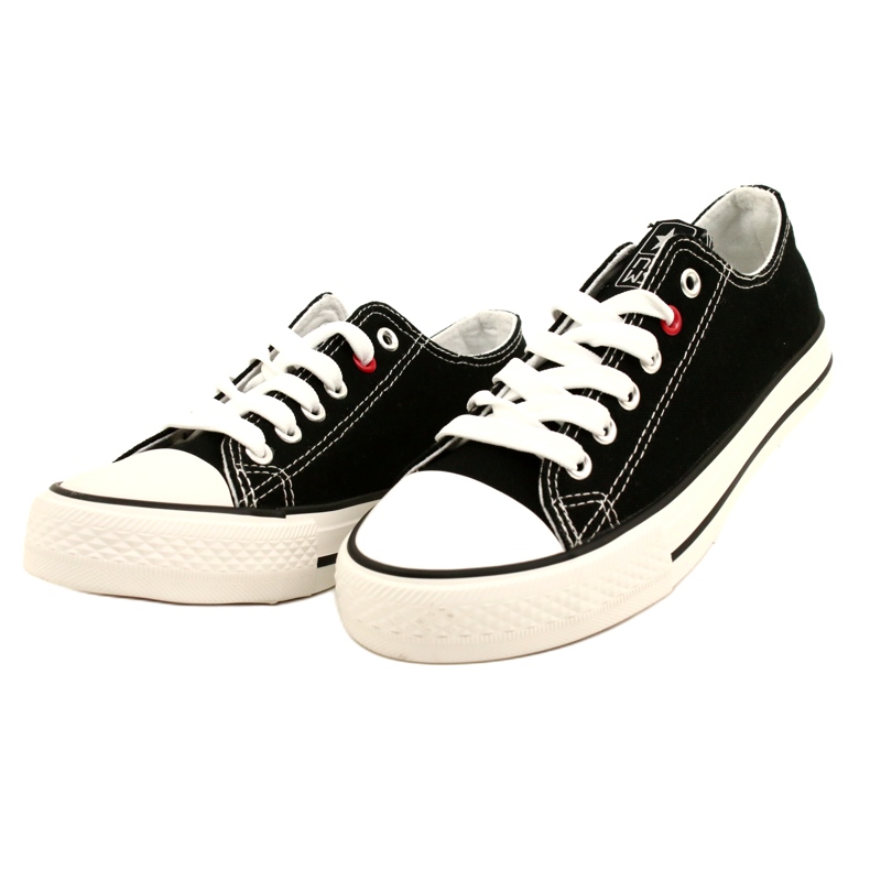 News Women's tied black sneakers 8sp30-4723 2