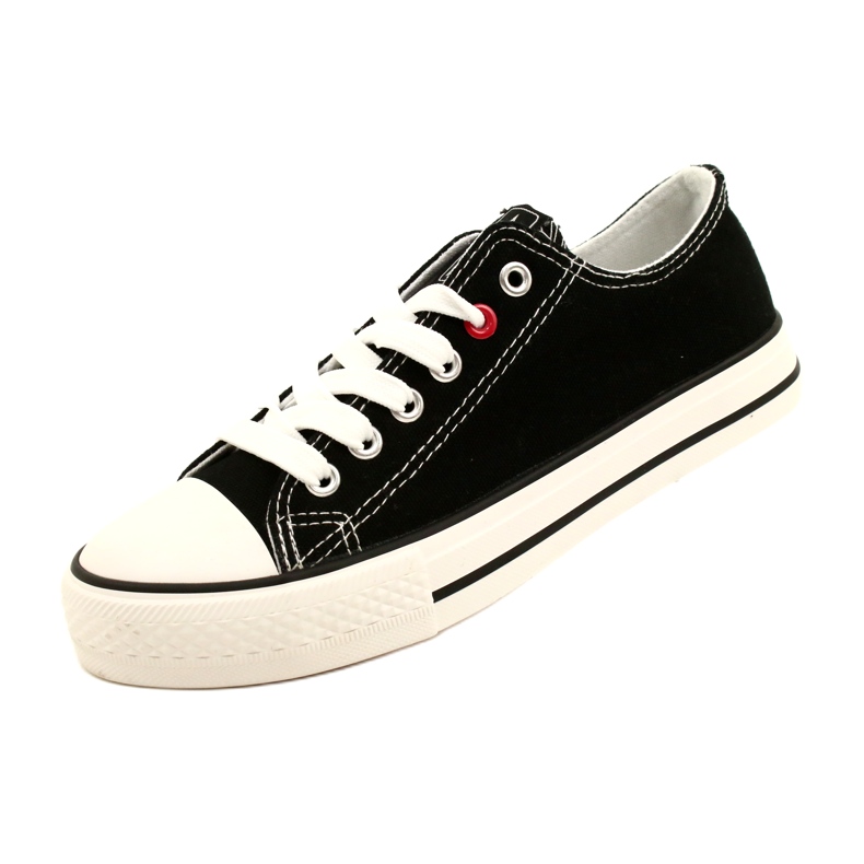 News Women's tied black sneakers 8sp30-4723 4