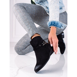 W. Potocki Potocki women's boots, cowboy boots with a chain black 1