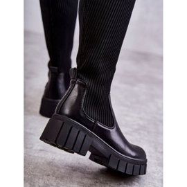 PS1 Women's High Boots Workers Black Austin 2