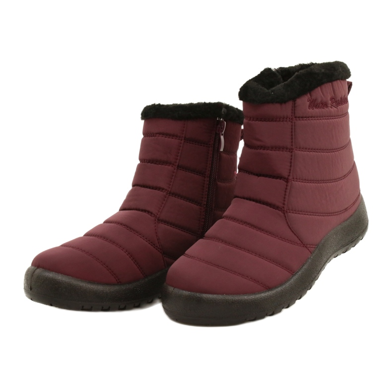 Evento Women's snow boots Water resistant burgundy red 2
