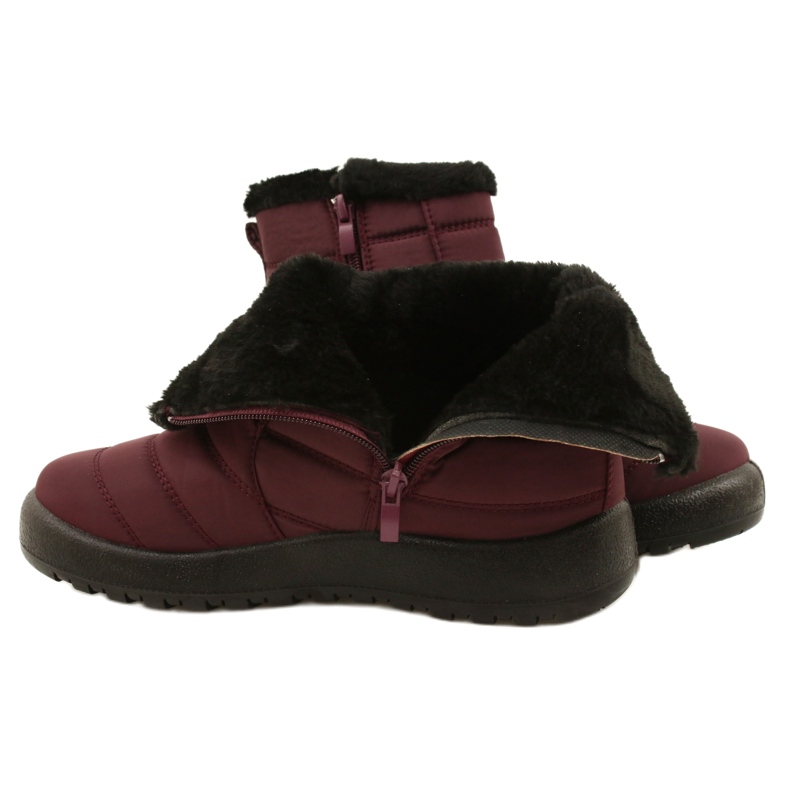 Evento Women's snow boots Water resistant burgundy red 5