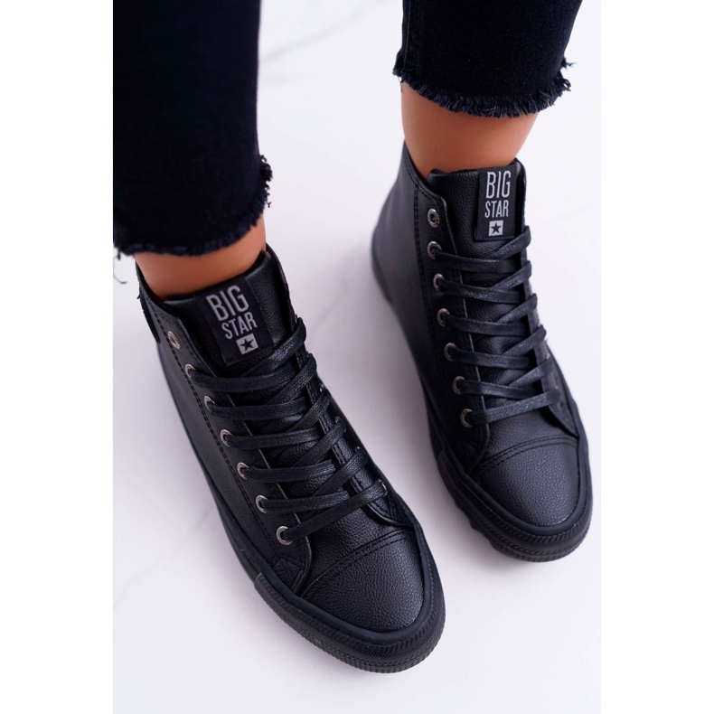 Women's Sneakers Big Star High Warmed Black EE274110 2