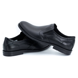 Olivier Elegant men's leather shoes 283LU black 4