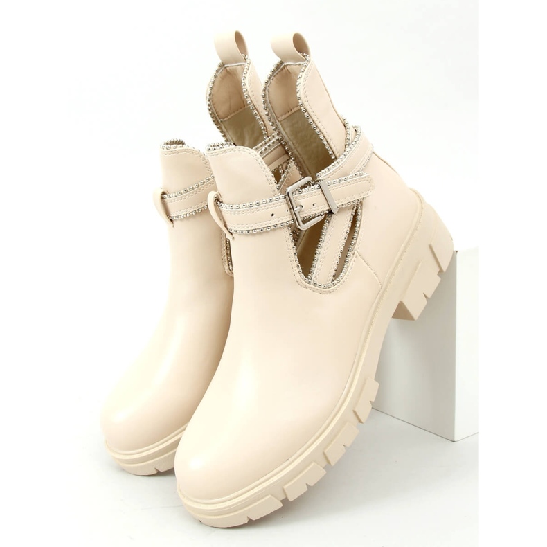 Cut-out boots Korina Beige 1 Cut-out boots Korina Beige 1