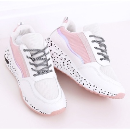 Milano Pink women's sports shoes white 1