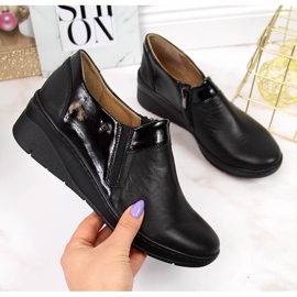 Comfortable leather women's shoes black Helios 348 2 Comfortable leather women's shoes black Helios 348 2