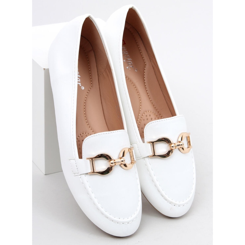 Women's Amiya White loafers 2
