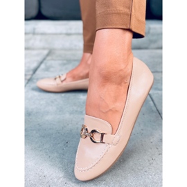 Women's Amiya Khaki loafers beige 1