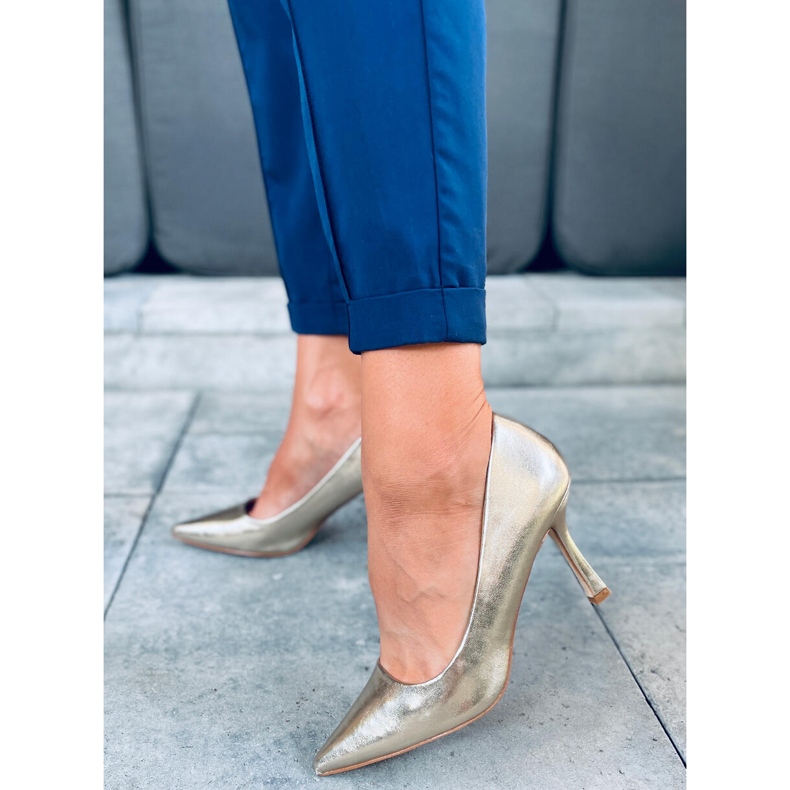 Women's grain high heels Aurora Gold golden 1 Women's grain high heels Aurora Gold golden 1