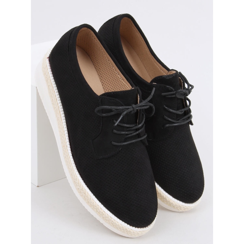 Guermo Black espadrilles laced loafers 2 Guermo Black espadrilles laced loafers 2