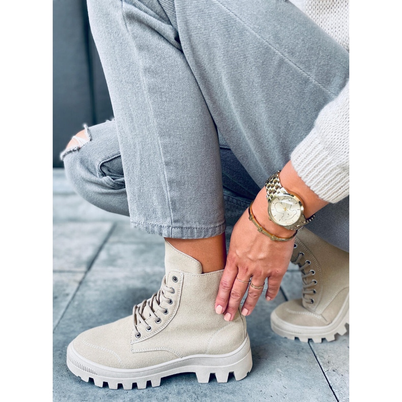 Trekking ankle sneakers Mariko Beige 1