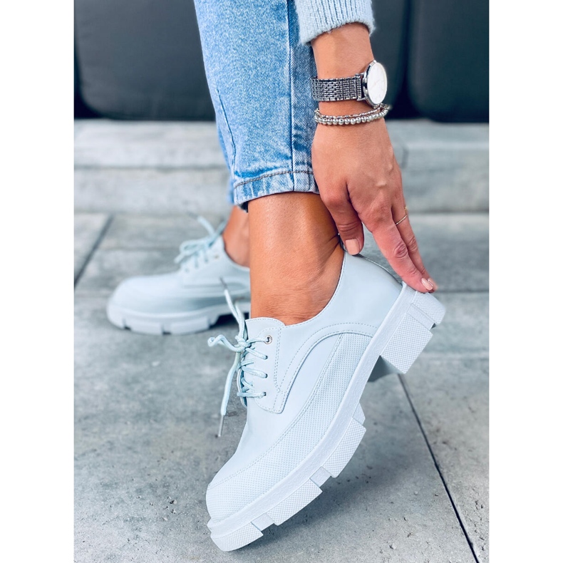 High-soled loafers Unna Blue 1