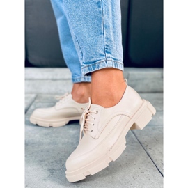 Loafers on a high Unna Beige sole 1