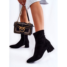 WD1 Suede Women's High Boots Black Gloriss 2