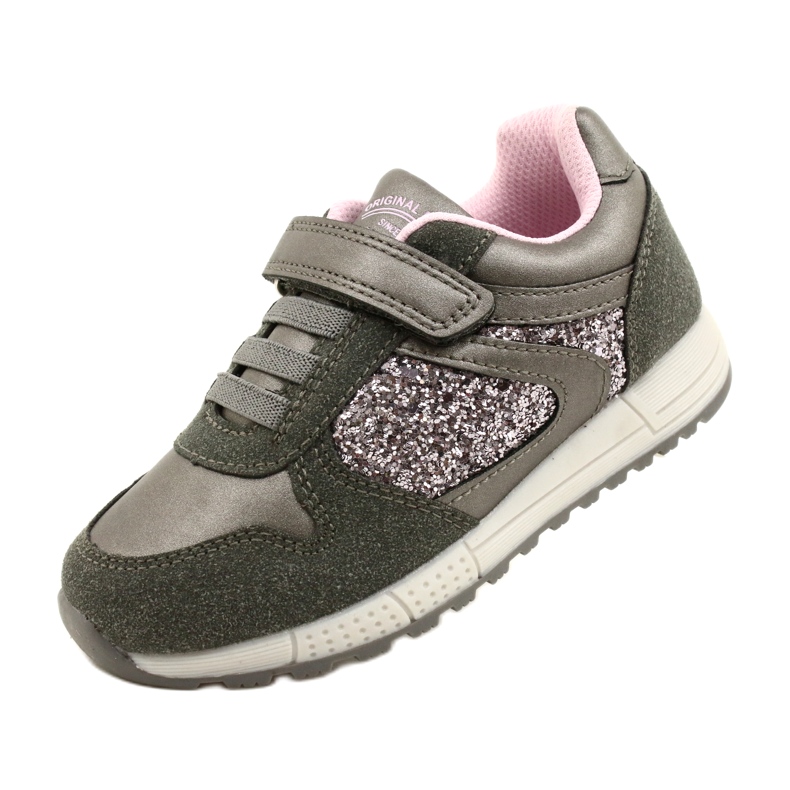 American Club es40 gray-silver children's sports shoes grey 4