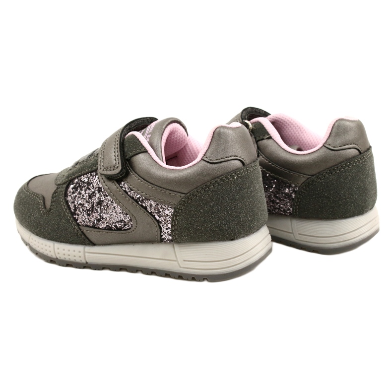American Club es40 gray-silver children's sports shoes grey 5