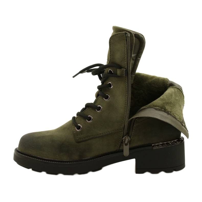 Evento High Boots With Zipper Green 21BT35-4226 4
