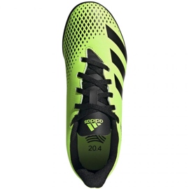 Adidas Predator 20.4 Tf Jr EH3041 football boots black green 1