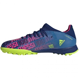 Adidas X Speedflow Messi.3 Tf Jr FY6904 football boots navy blue, purple, blue, multicolored blue 1