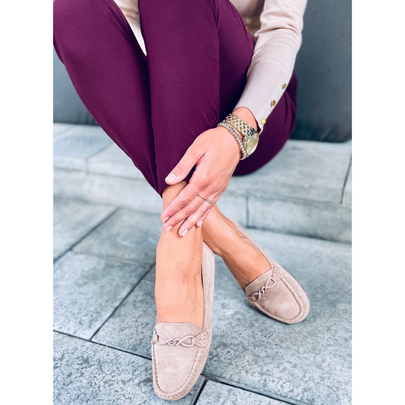 Women's Saga Khaki loafers beige 1