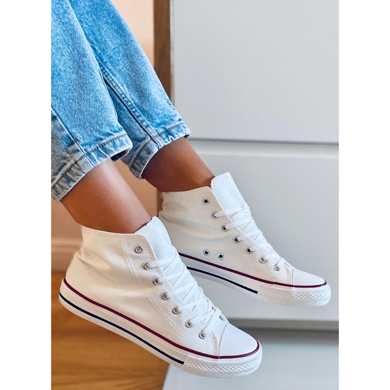 Canvas sneakers Jude White ankle 2
