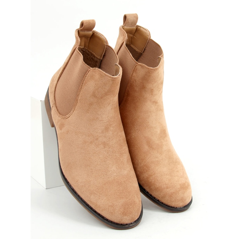 Burbo Khaki suede Chelsea boots beige 1