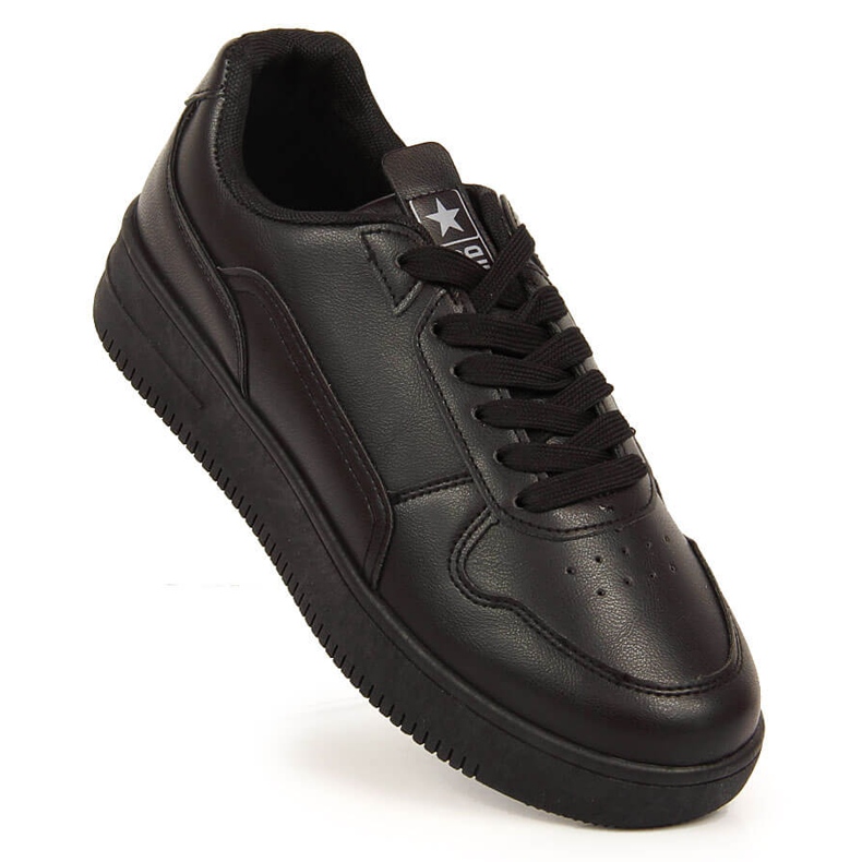 Black NEWS low sports shoes 1