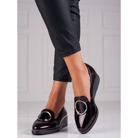 Lacquered shoes W. Potocki burgundy 1