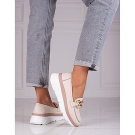Loafers Beige shoes from Vinceza 1 Loafers Beige shoes from Vinceza 1