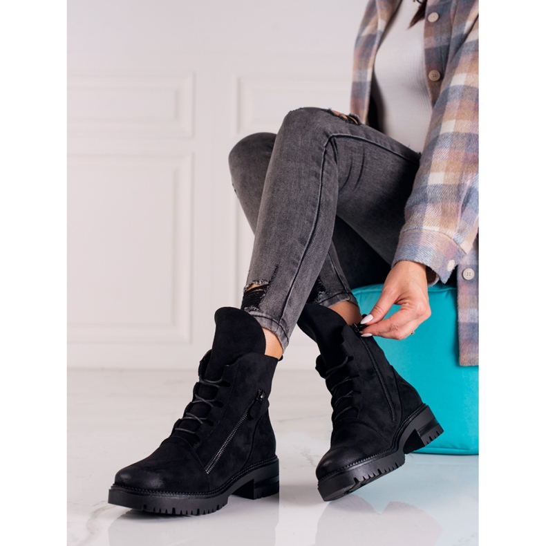 Black suede bags by W. Potocki 1